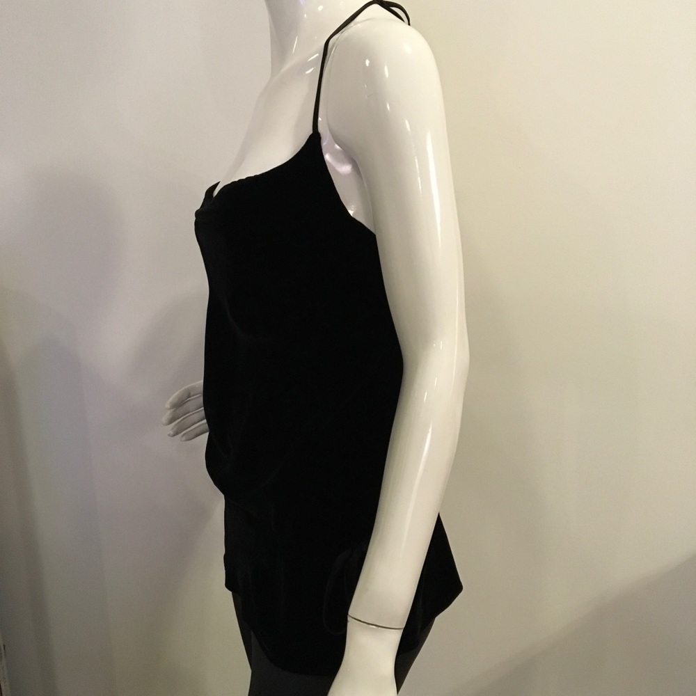 SALE Vince Velvet Halter Top in Black Sz XS - Picture 2 of 7
